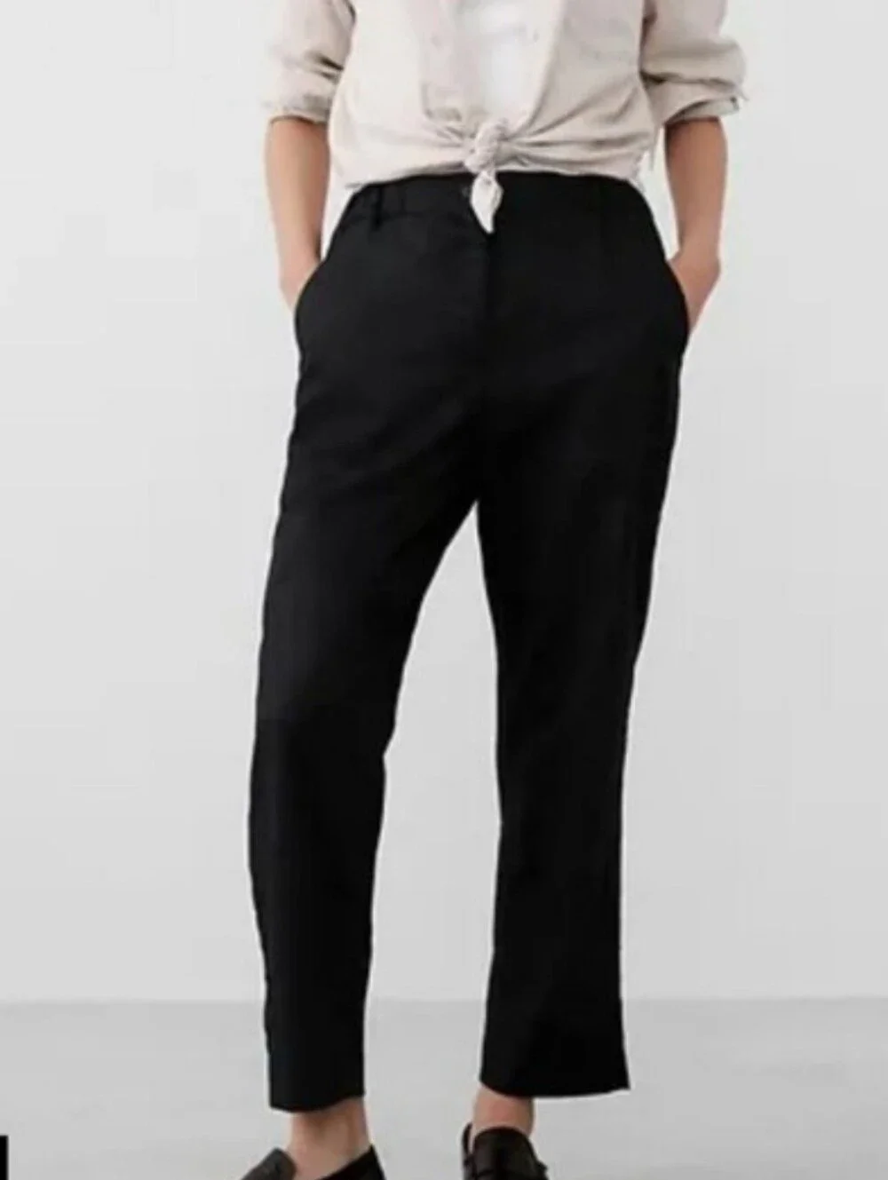 NWT Banana Republin Tapered Ankle Pant - Linen